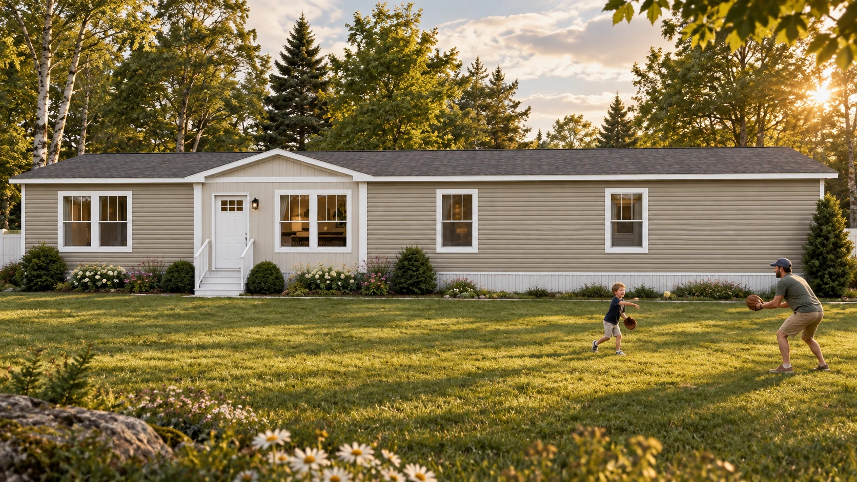 Tempo Hey Jude in a landscaped Northwoods setting — AI-generated lifestyle visualization